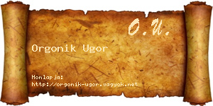 Orgonik Ugor névjegykártya